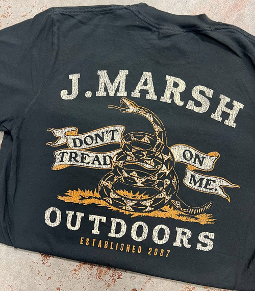 J MARSH DON'T TREAD ON ME T-SHIRT BLACK