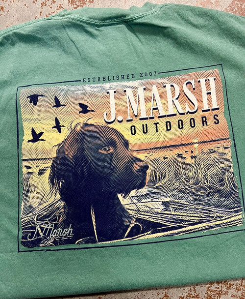 J MARSH GAUGE T-SHIRT LT GREEN