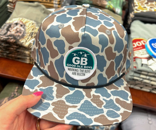 GOOD OLE BOYS OUTDOORS PERF BOYS R BUZZING ROPE HAT OLD SCHOOL BLUE CAMO PGOB056A