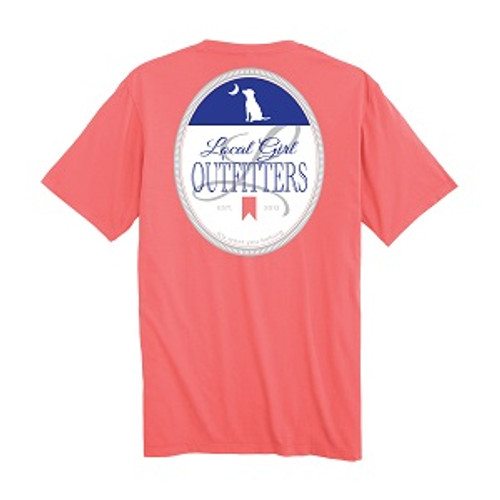 LOCAL GIRL OUTFITTERS MICH LOCAL T-SHIRT CORAL