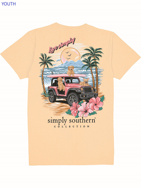 SIMPLY SOUTHERN YOUTH SIMPLY DOGS T-SHIRT SUN