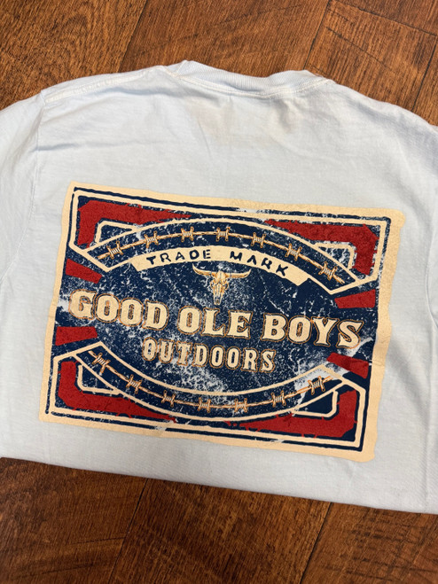 GOOD OLE BOYS OUTDOORS VINTAGE MATCHBOX T-SHIRT CHAMBRAY