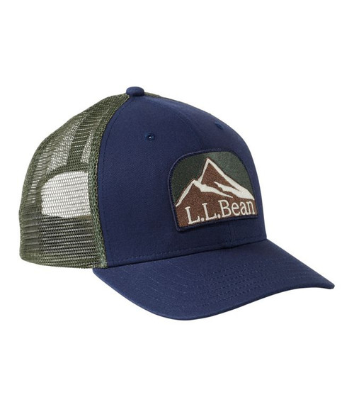L.L. BEAN MOTIF TRUCKER HAT CARBON NAVY