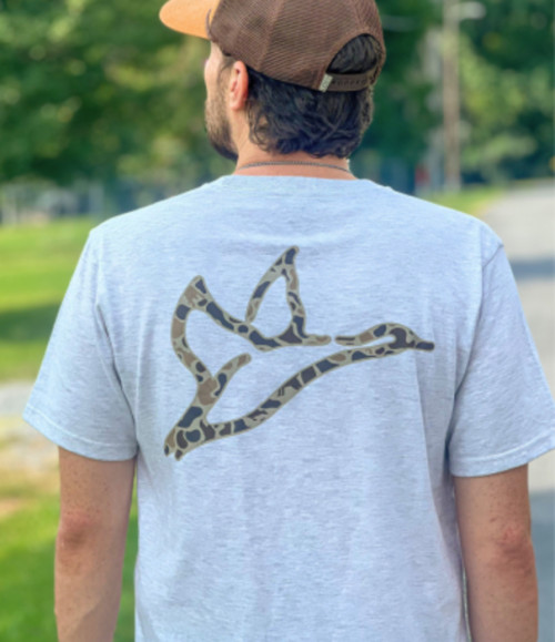 COMBAT WATERFOWL MOSUL ICON T-SHIRT ASH HEATHER