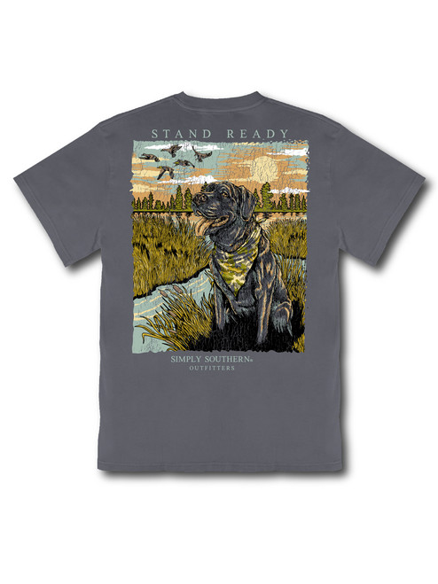 SIMPLY SOUTHERN MEN'S MINERAL WASHED READY T-SHIRT GRAPHITE