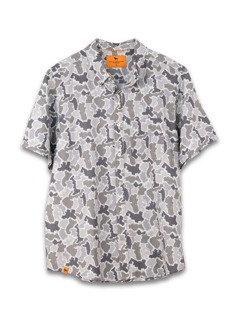 SIMPLY SOUTHERN MEN'S BUTTON UP GREY CAMO