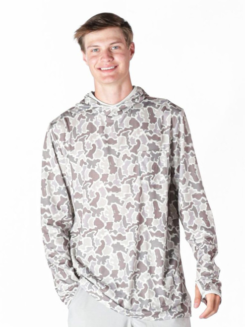 SIMPLY SOUTHERN MEN'S GREY CAMO HOODIE