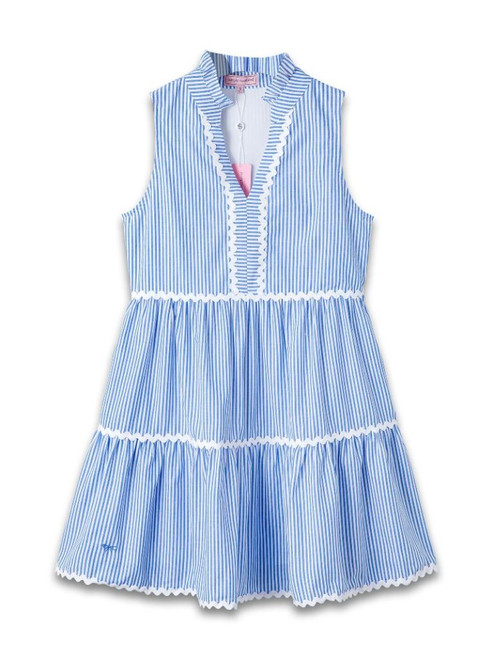 SIMPLY SOUTHERN YOUTH COASTAL PREP DRESS BLUE