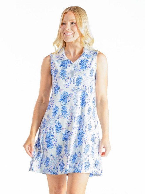 SIMPLY SOUTHERN UPF ZIP DRESS FLRVN