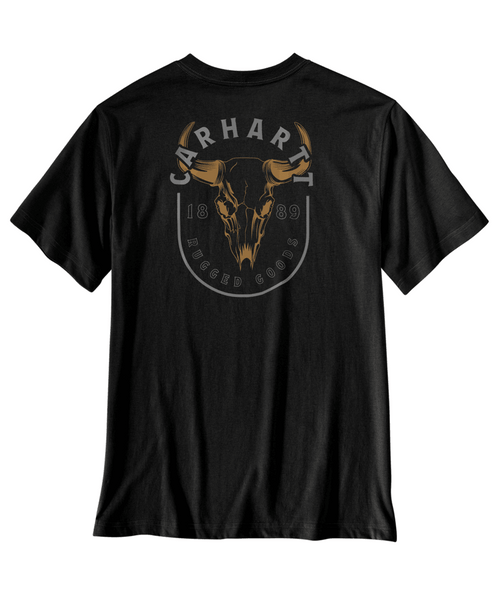 IRVINE BLACK SKULL PKT T-SHIRT