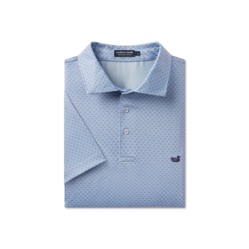 SOUTHERN MARSH F BLUE SHELL SHOCK POLO