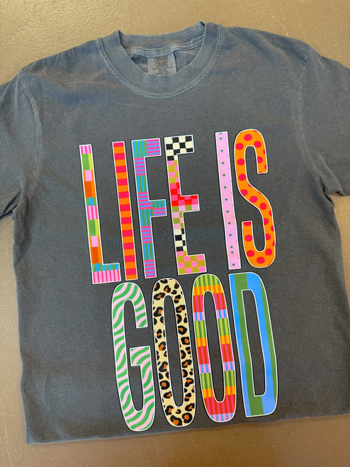 DASH FORWARD LIFE IS GOOD T-SHIRT PEPPER