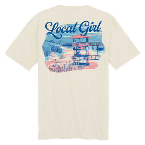 LOCAL GIRL IVORY HERON MARSH T-SHIRT