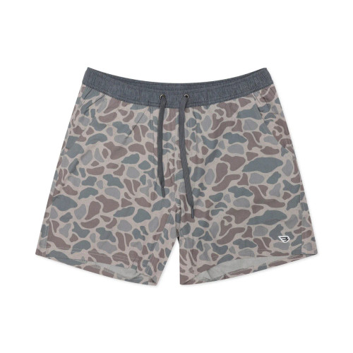 BURLEBO CLASSIC DEER CAMO 5.5" ATHLETIC SHORT CLASSIC DEER CAMO / GREY