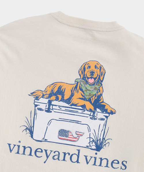 VINEYARD VINES CAMO COOLER SHORT SLEEVE PKT T-SHIRT 274-STONE