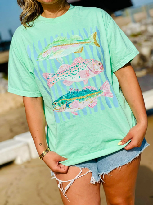 DASH FORWARD FISH TRIO T-SHIRT ISLAND REEF