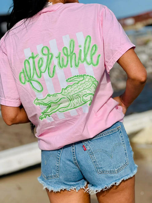 DASH FORWARD LATER GATOR STRIPES T-SHIRT BLOSSOM