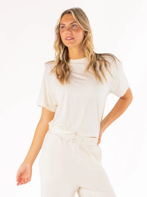 SIMPLY SOUTHERN MODAL JERSEY TEE IVORY
