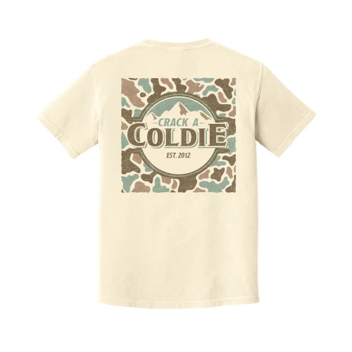 SOUTHERN FRIED COTTON CAMO CRACK COLDIE T-SHIRT IVORY