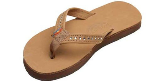 Rainbow Sandals  Kids Crystal Premier Leather Sierra Brown