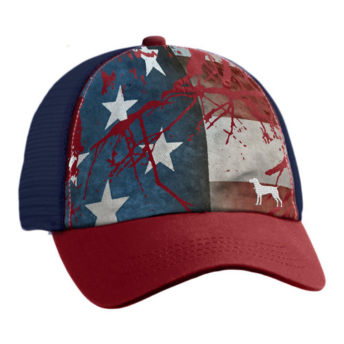 Straight Up Southern  USA Logo Trucker Hat Navy