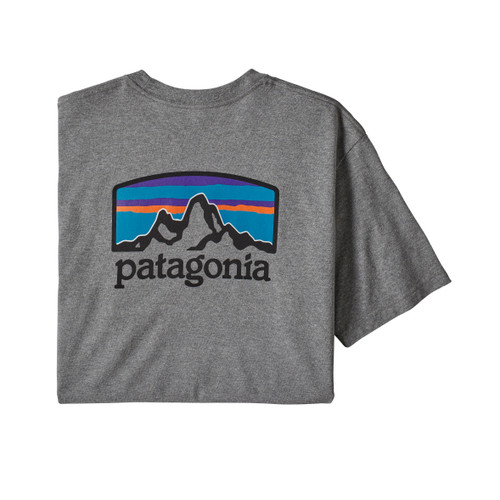 PATAGONIA FITZ ROY HORIZONS T-SHIRT GRAVEL HEATHER