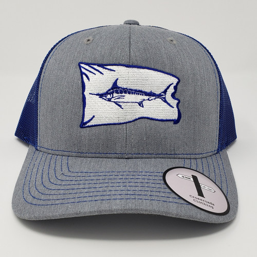 EASTERN OFFSHORE MARLIN FLAG HAT HEATHER/ROYAL