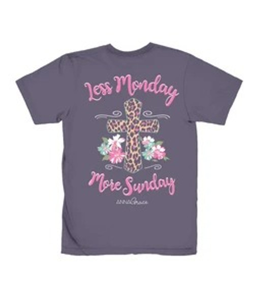 ANNA GRACE MORE SUNDAY T-SHIRT WINE