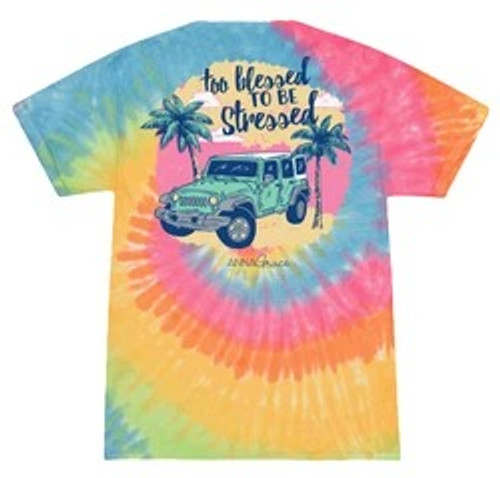 ANNA GRACE TOO BLESSED TD T-SHIRT TIE DYE