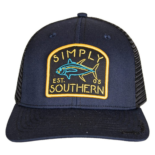 SIMPLY SOUTHERN NEON HAT NAVY/BLACK