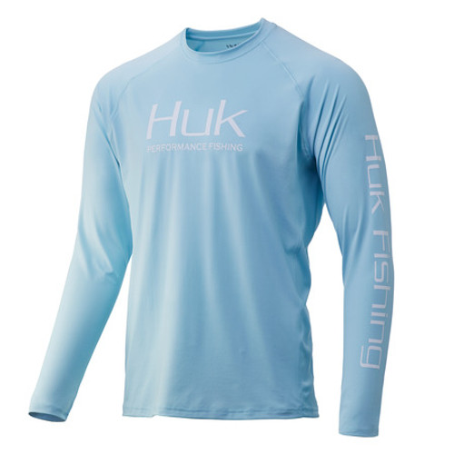HUK PURSUIT VENTED LS T-SHIRT ICE BLUE