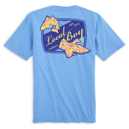 LOCAL BOY CAST & BLAST T-SHIRT WASHED DENIM