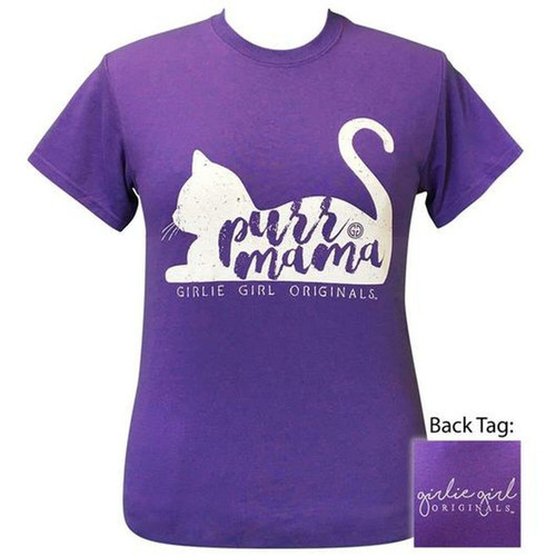 GIRLIE GIRL PURR MAMA T-SHIRT LILAC