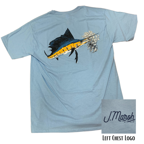 J MARSH SAILFISH T-SHIRT LT BLUE