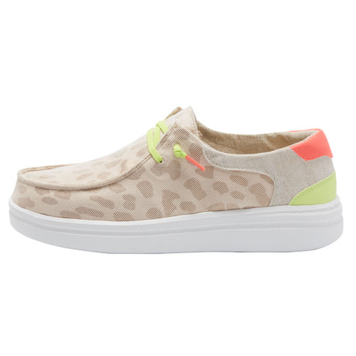 HEYDUDE WENDY RISE SHOE LEO NEON BEIGE