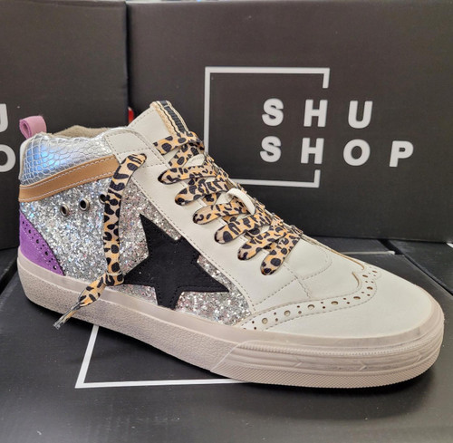 SHU SHOP RINA HI TOP SNEAKER SILVER