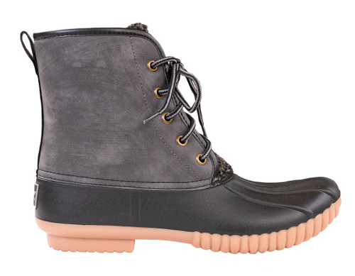 SIMPLY SOUTHERN LACE DUCK BOOT COW 