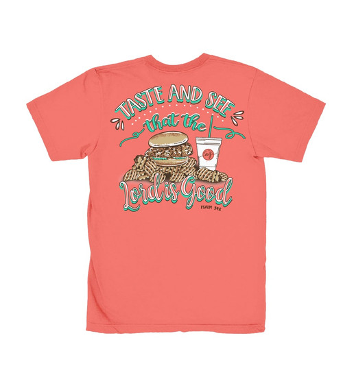 ANNA GRACE TASTE AND SEE T-SHIRT SALMON