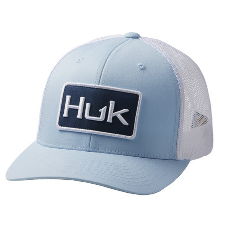 HUK SOLID TRUCKER HAT BLUE FOG