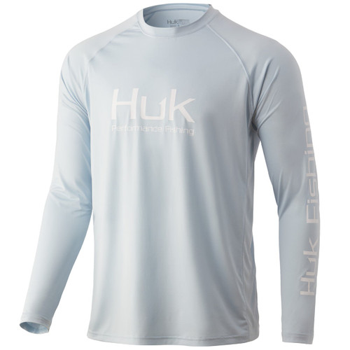 HUK PURSUIT VENTED LS T-SHIRT COASTAL SKY