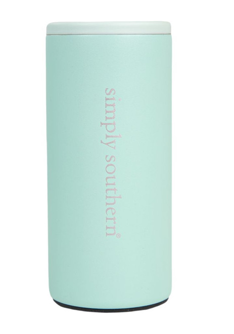 SIMPLY SOUTHERN CAN COOLER SEAFOAM