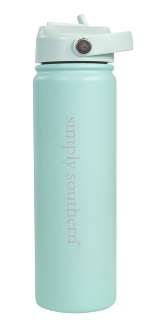 SIMPLY SOUTHERN 22 OZ WATER BOTTLE SEAFOAM