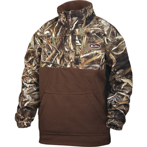DRAKE WATERFOWL MST YOUTH EQWADER 1/4 ZIP MAX-5