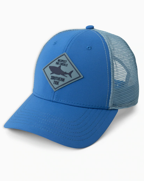SOUTHERN TIDE RTL PARCH PERF TRUCKER HAT DEEP WATER