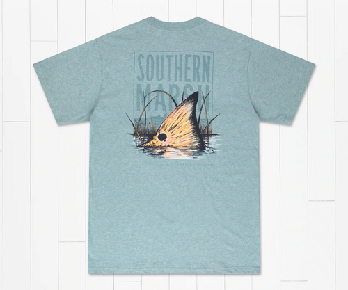 SOUTHERN MARSH SPOT SIGHTING T-SHIRT WASHED MOSS BLUE