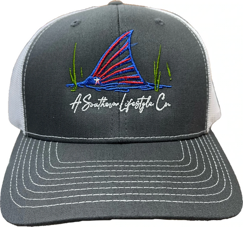 Sunrise Flying Duck Swamp Cracker Snapback Hat, Charcoal/Columbia Blue