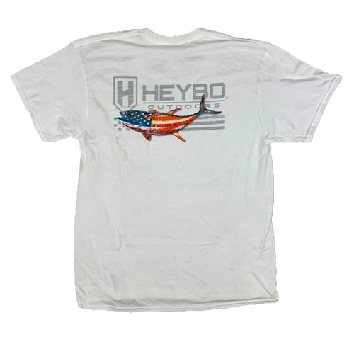 HEYBO PATRIOTIC TUNA T-SHIRT WHITE