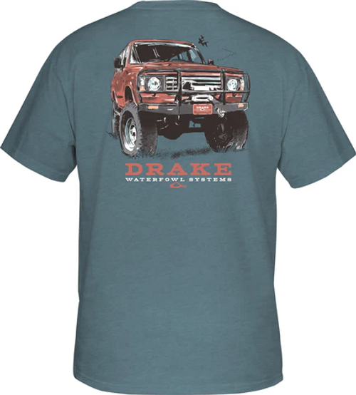 DRAKE RED 4X4 T-SHIRT SMOKE BLUE
