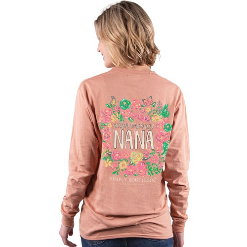 SIMPLY SOUTHERN NANA LS T-SHIRT CAFÉ