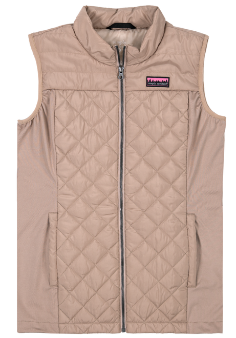 SIMPLY SOUTHERN PUFFER VEST TAN
